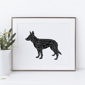 German Shepherd Word Art